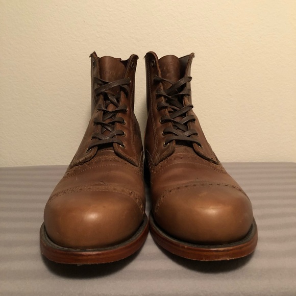 Frye ‘James’ Lug Boot - Brown Leather - 12M